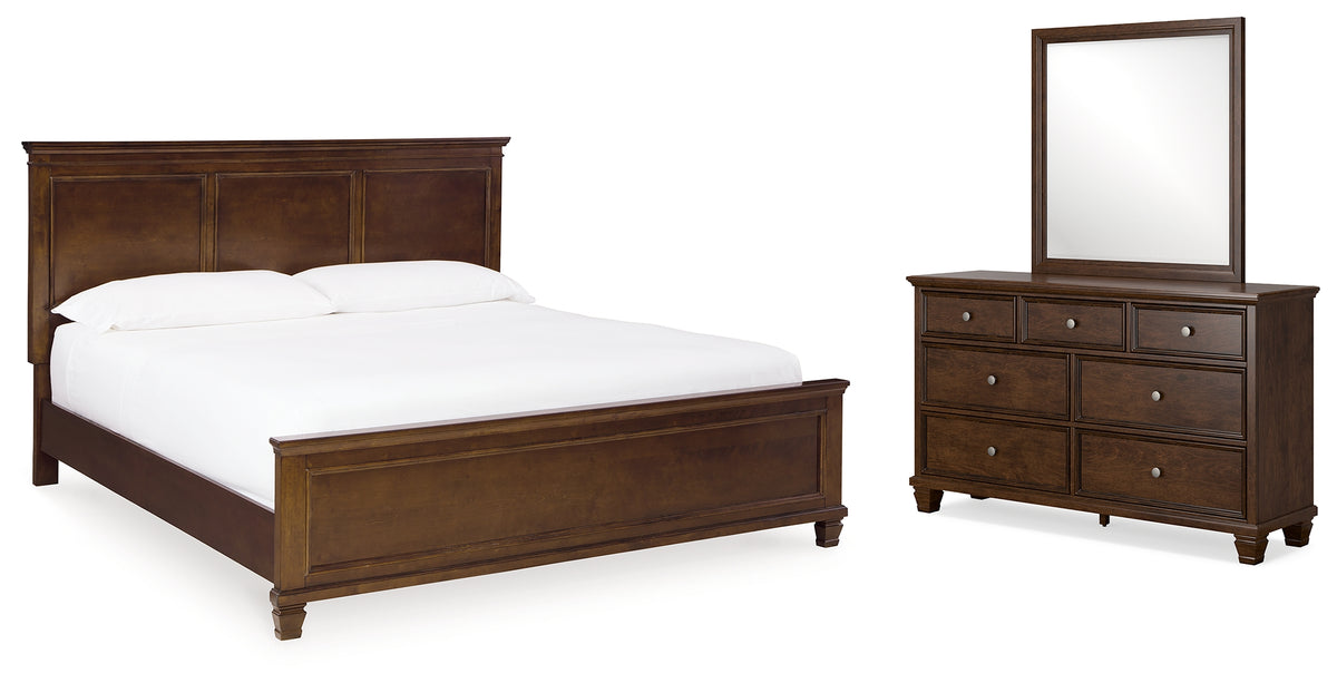 Best Deals Furniture - Ashley Furniture - Danabrin King Panel Bed, Dresser and Mirror - King Panel Bed, Dresser and Mirror - B685B12