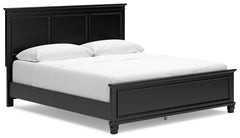 Best Deals Furniture - Ashley Furniture - Lanolee California King Panel Bed - California King Panel Bed / Black - B687B9