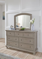 Best Deals Furniture - Ashley Furniture - Lettner Dresser and Mirror - Dresser and Mirror / Light Gray - B733B1