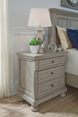 Best Deals Furniture - Ashley Furniture - Lettner Nightstand - Two Drawer Night Stand / Light Gray - B733-92