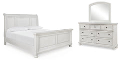 Best Deals Furniture - Ashley Furniture - Robbinsdale King Sleigh Bed, Dresser and Mirror - King Sleigh Bed, Dresser and Mirror - B742B34