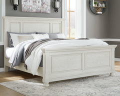 Best Deals Furniture - Ashley Furniture - Robbinsdale King Panel Bed - King Panel Bed / Antique White - B742B6