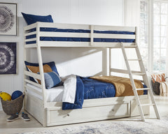 Best Deals Furniture - Ashley Furniture - Robbinsdale Twin over Full Bunk Bed with Storage - Twin over Full Bunk Bed with Storage - B742B16