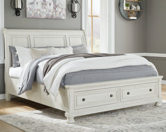 Best Deals Furniture - Ashley Furniture - Robbinsdale King Sleigh Bed with Storage - King Sleigh Bed with Storage - B742B8