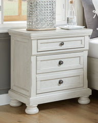 Best Deals Furniture - Ashley Furniture - Robbinsdale Nightstand - One Drawer Night Stand / Antique White - B742-91