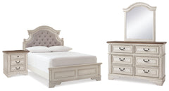 Best Deals Furniture - Ashley Furniture - Realyn Full Panel Bed, Dresser, Mirror and Nightstand - Full Panel Bed, Dresser, Mirror and Nightstand - B743B40