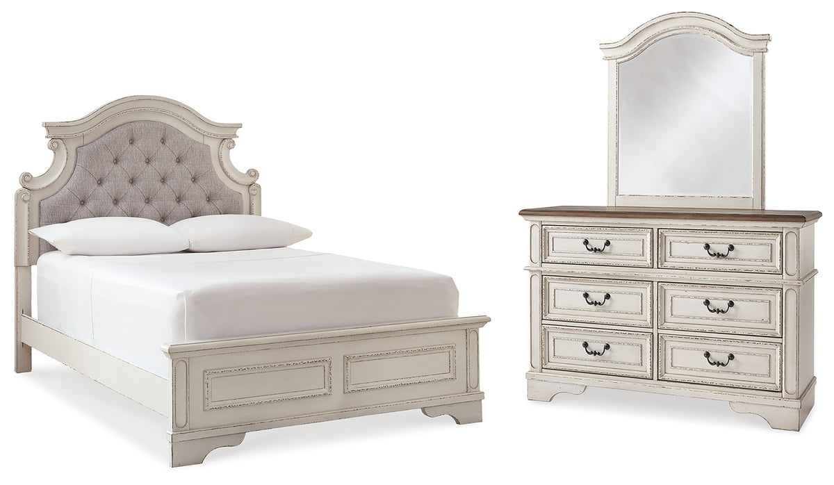Best Deals Furniture - Ashley Furniture - Realyn Full Panel Bed, Dresser and Mirror - Full Panel Bed, Dresser and Mirror - B743B17