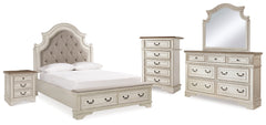 Best Deals Furniture - Ashley Furniture - Realyn Queen Panel Bed, Dresser, Mirror, Chest and Nightstand - Queen Panel Bed, Dresser, Mirror, Chest and Nightstand - B743B46