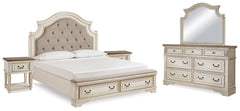 Best Deals Furniture - Ashley Furniture - Realyn King Panel Bed, Dresser, Mirror and 2 Nightstands - King Panel Bed, Dresser, Mirror and 2 Nightstands - B743B64