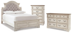 Realyn Full Panel Bed, Dresser and Chest
