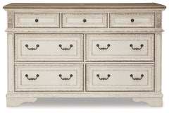 Realyn Queen Panel Bed and Dresser