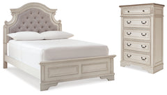 Best Deals Furniture - Ashley Furniture - Realyn Full Panel Bed and Chest - Full Panel Bed and Chest - B743B42