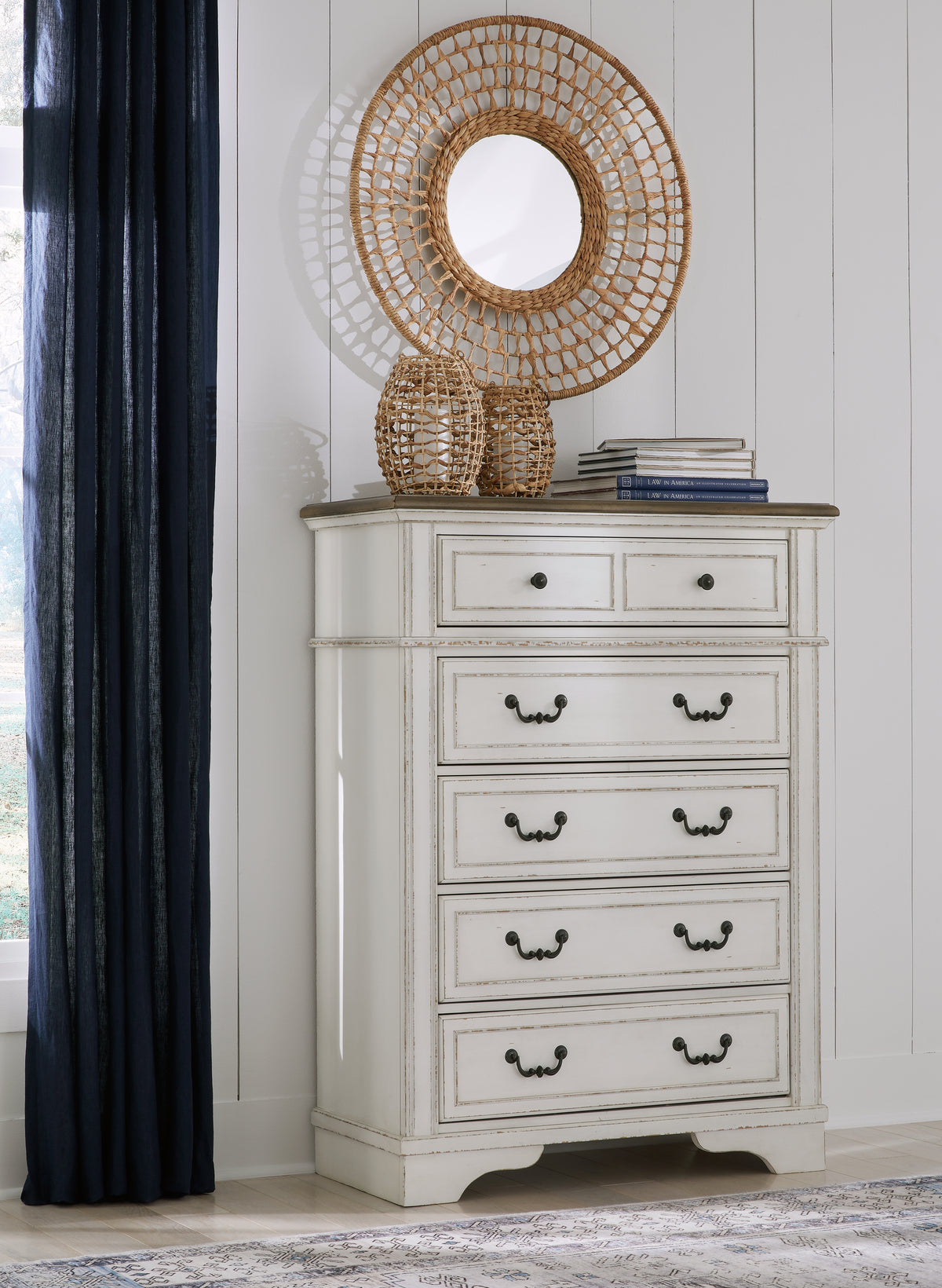 Best Deals Furniture - Ashley Furniture - Blendon Chest of Drawers - Five Drawer Chest / Two-tone - B747-46