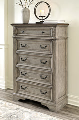 Best Deals Furniture - Ashley Furniture - Lodenbay Chest of Drawers - Five Drawer Chest / Antique Gray/Brown - B751-46