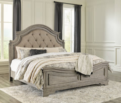 Best Deals Furniture - Ashley Furniture - Lodenbay King Panel Bed - King Panel Bed / Antique Gray - B751B4