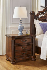 Best Deals Furniture - Ashley Furniture - Lavinton Nightstand - Three Drawer Night Stand / Brown - B764-93