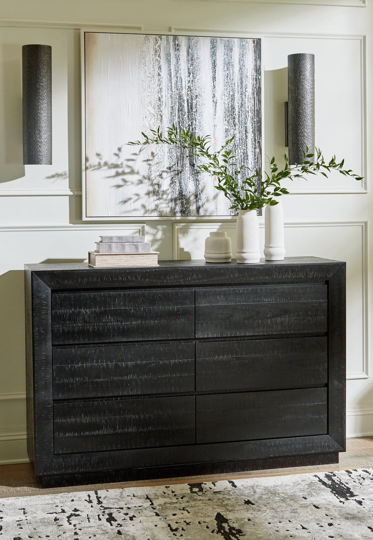 Best Deals Furniture - Ashley Furniture - Londer Dresser - Dresser / Black - B768-31