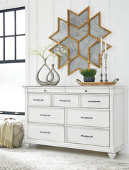 Best Deals Furniture - Ashley Furniture - Kanwyn Dresser - Dresser / Whitewash - B777-31