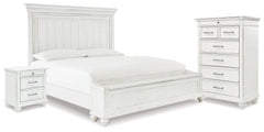 Best Deals Furniture - Ashley Furniture - Kanwyn King Panel Storage Bed, Chest and Nightstand - King Panel Storage Bed, Chest and Nightstand - B777B30