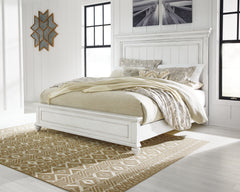 Best Deals Furniture - Ashley Furniture - Kanwyn California King Panel Bed - California King Panel Bed / Whitewash - B777B11