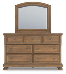 Feddinger King Panel Bed, Dresser, Mirror, Chest and 2 Nightstands