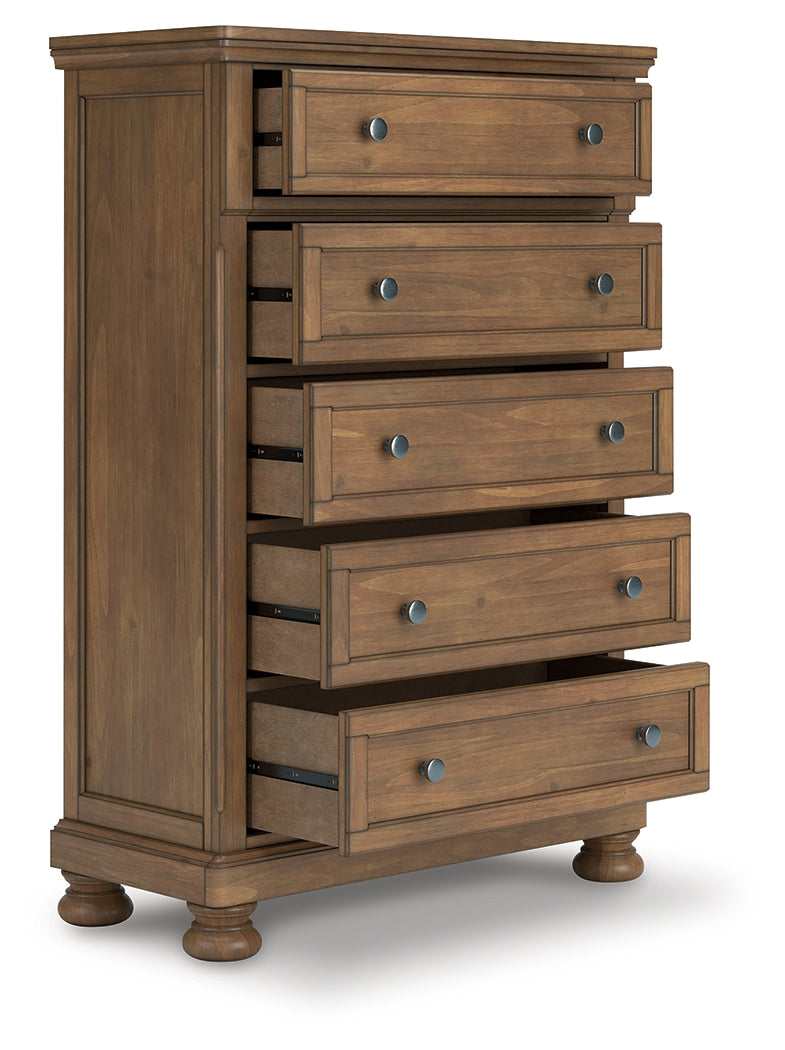 Best Deals Furniture - Ashley Furniture - Feddinger Chest of Drawers - Five Drawer Chest - PCB779-46