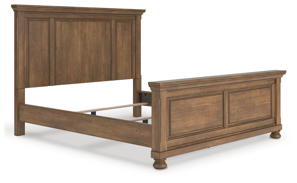 Best Deals Furniture - Ashley Furniture - Feddinger Bedroom - California King Panel Bed / Medium Brown - PCB779B7