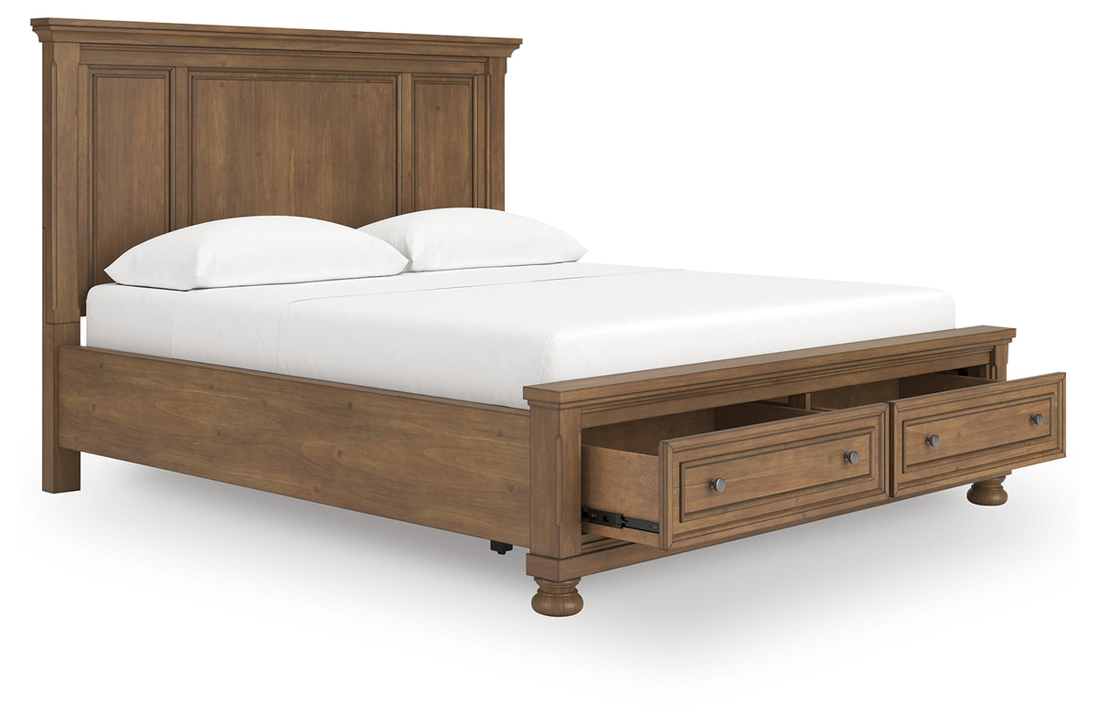 Best Deals Furniture - Ashley Furniture - Feddinger California King Panel Storage Bed - California King Panel Storage Bed - PCB779B13
