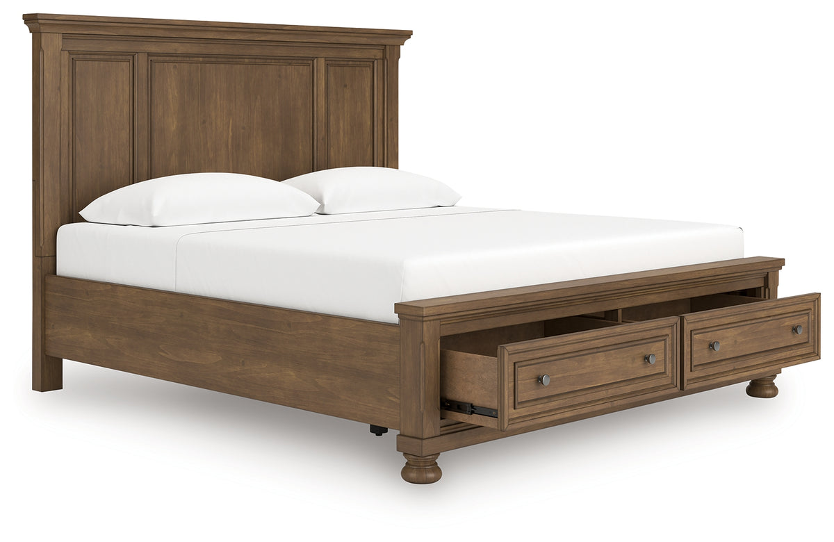 Best Deals Furniture - Ashley Furniture - Feddinger King Panel Storage Bed - King Panel Storage Bed - PCB779B12