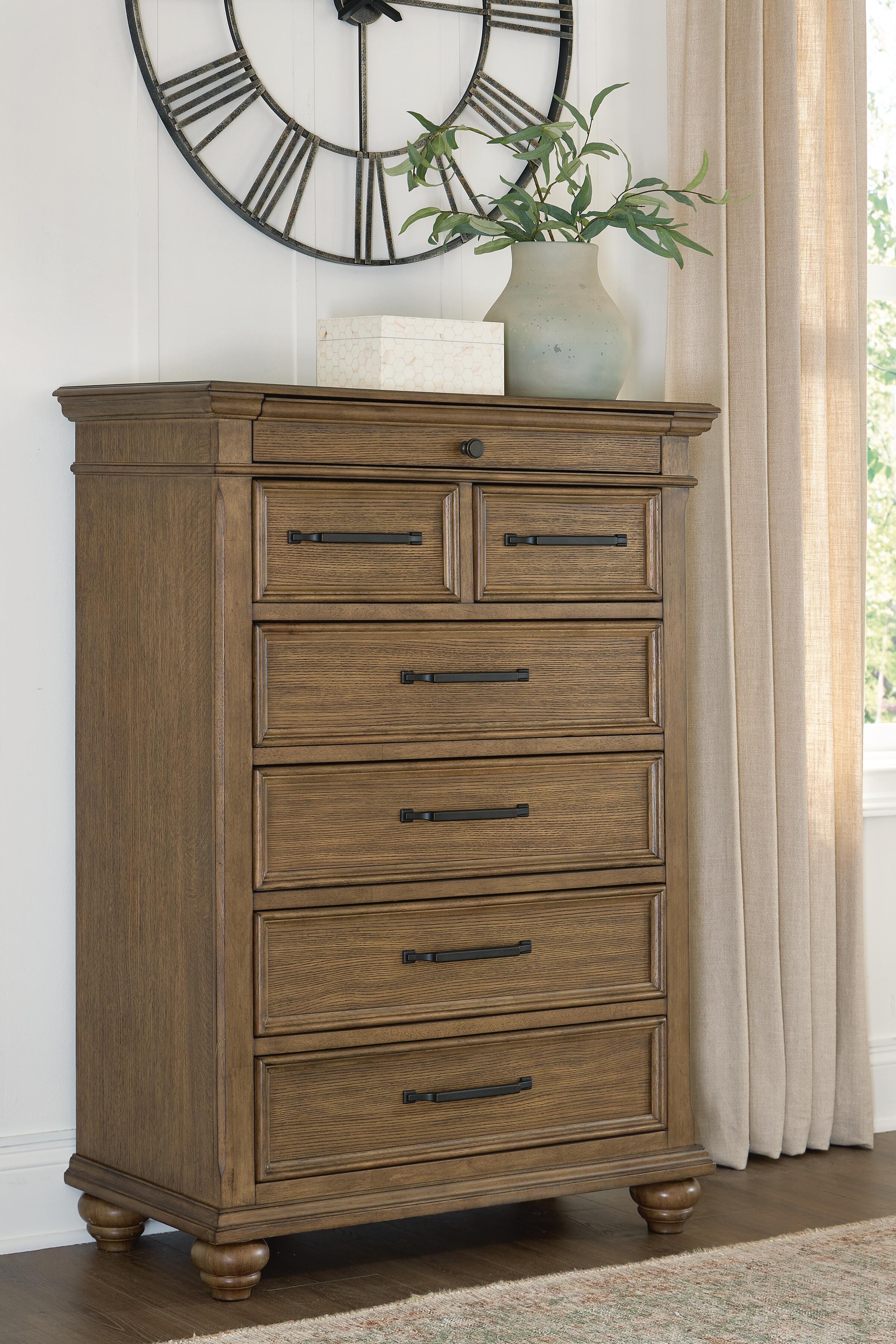Best Deals Furniture - Ashley Furniture - Karallin Chest of Drawers - Seven Drawer Chest - PCB782-46