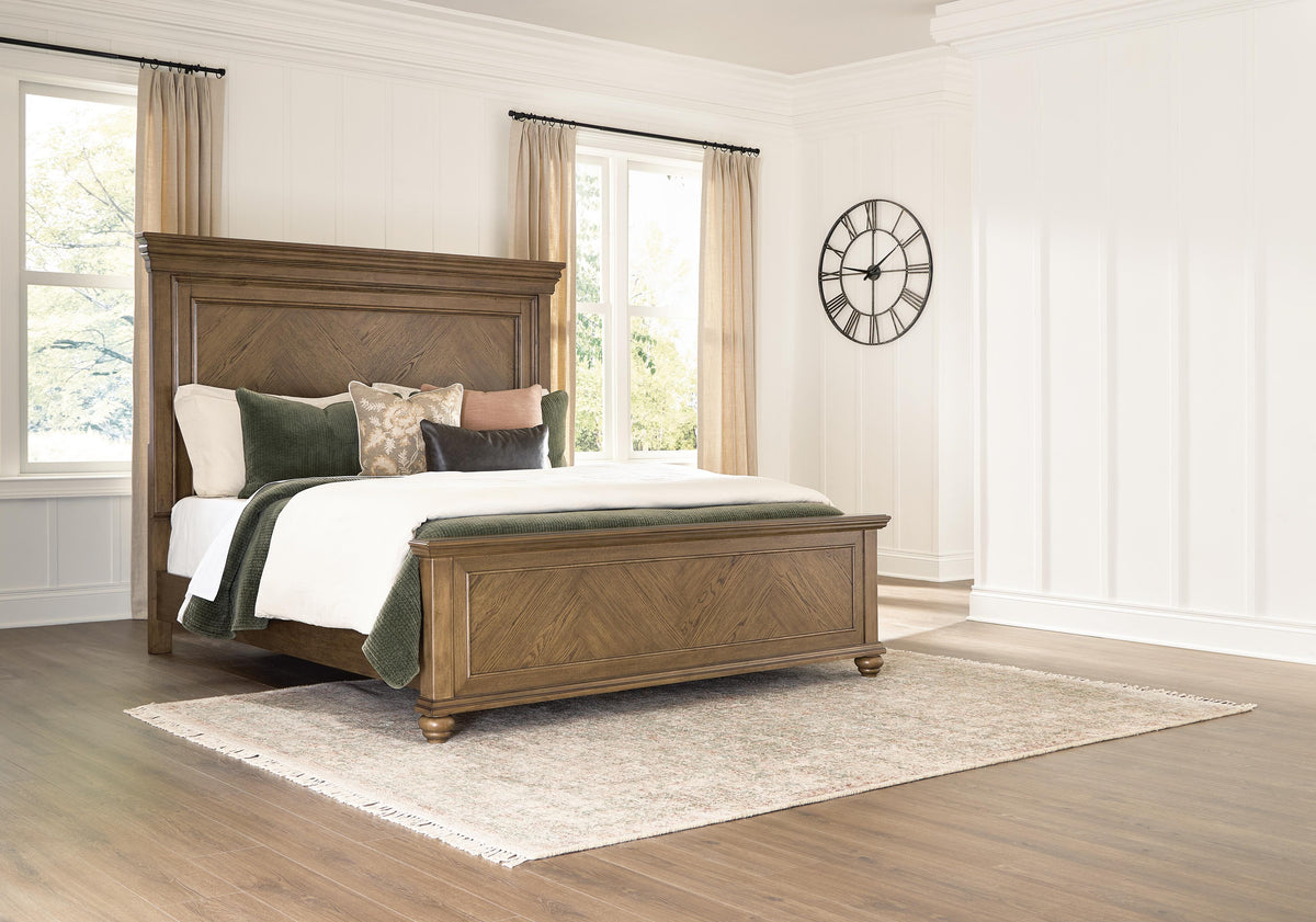 Best Deals Furniture - Ashley Furniture - Karallin California King Panel Bed - California King Panel Bed - PCB782B5