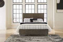 Best Deals Furniture - Ashley Furniture - Arkenton Queen Panel Bed - Queen Panel Bed / Grayish Brown - B786B2