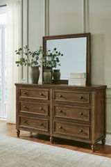 Best Deals Furniture - Ashley Furniture - Sturlayne Dresser and Mirror - Dresser and Mirror / Brown - B787B1