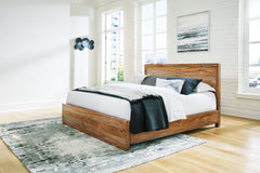 Best Deals Furniture - Ashley Furniture - Dressonni King Panel Bed - King Panel Bed / Brown - B790B4