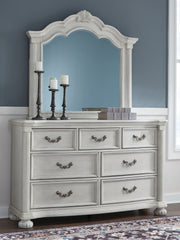 Best Deals Furniture - Ashley Furniture - Montelaine Dresser and Mirror - Dresser and Mirror / Antique White - B795B1