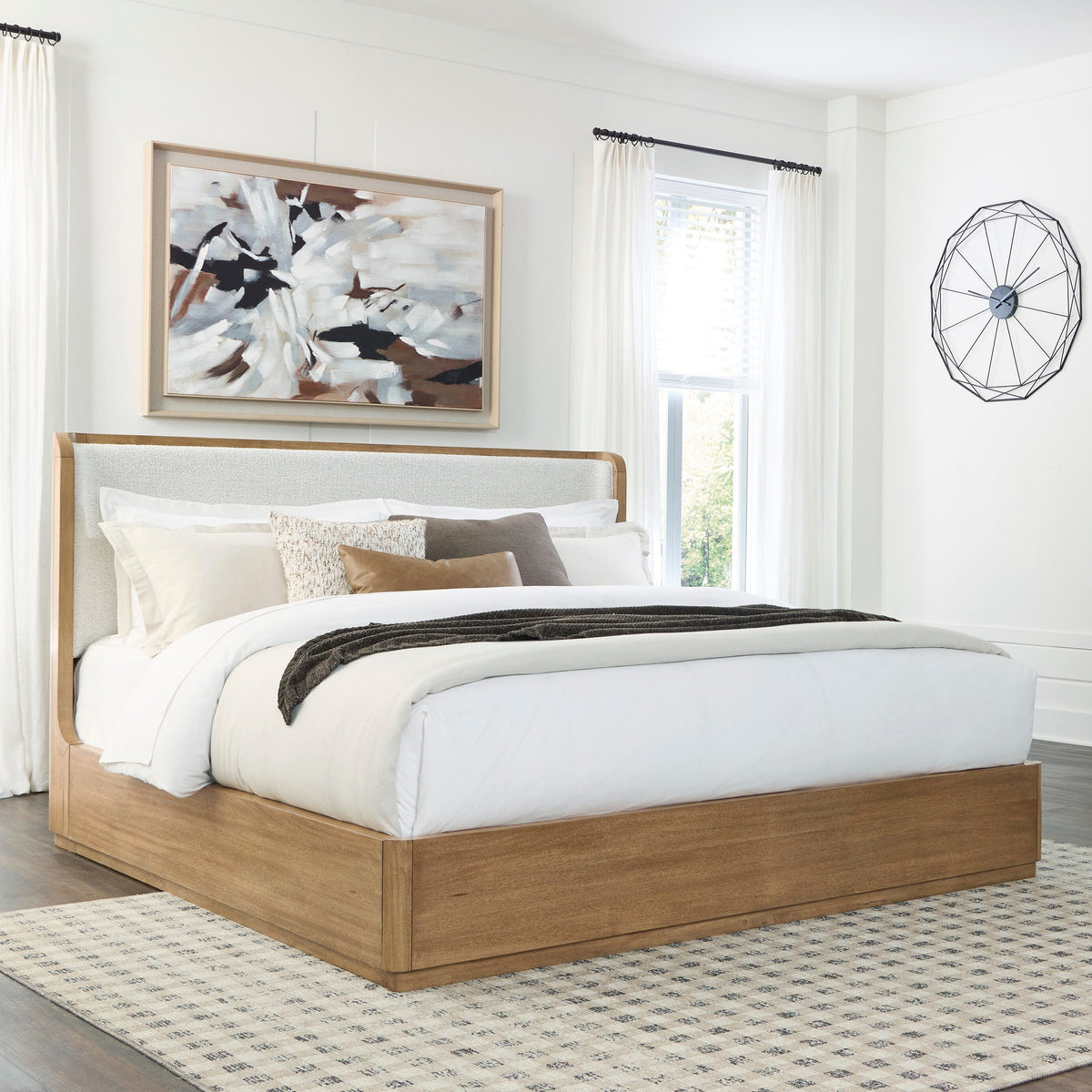 Best Deals Furniture - Ashley Furniture - Pamaria King Upholstered Bed - King Upholstered Bed - PCB802B7