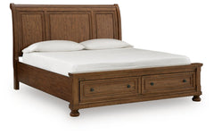 Zackaryn California King Sleigh Storage Bed