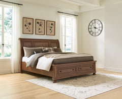 Zackaryn California King Sleigh Storage Bed