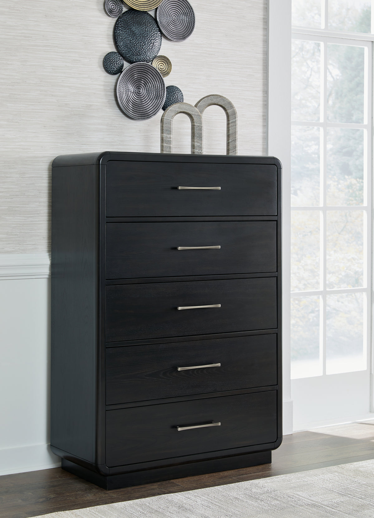 Best Deals Furniture - Ashley Furniture - Rowanbeck Chest of Drawers - Five Drawer Chest - B821-46