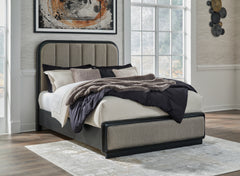 Best Deals Furniture - Ashley Furniture - Rowanbeck Queen Upholstered Panel Bed - Queen Upholstered Panel Bed - B821B2