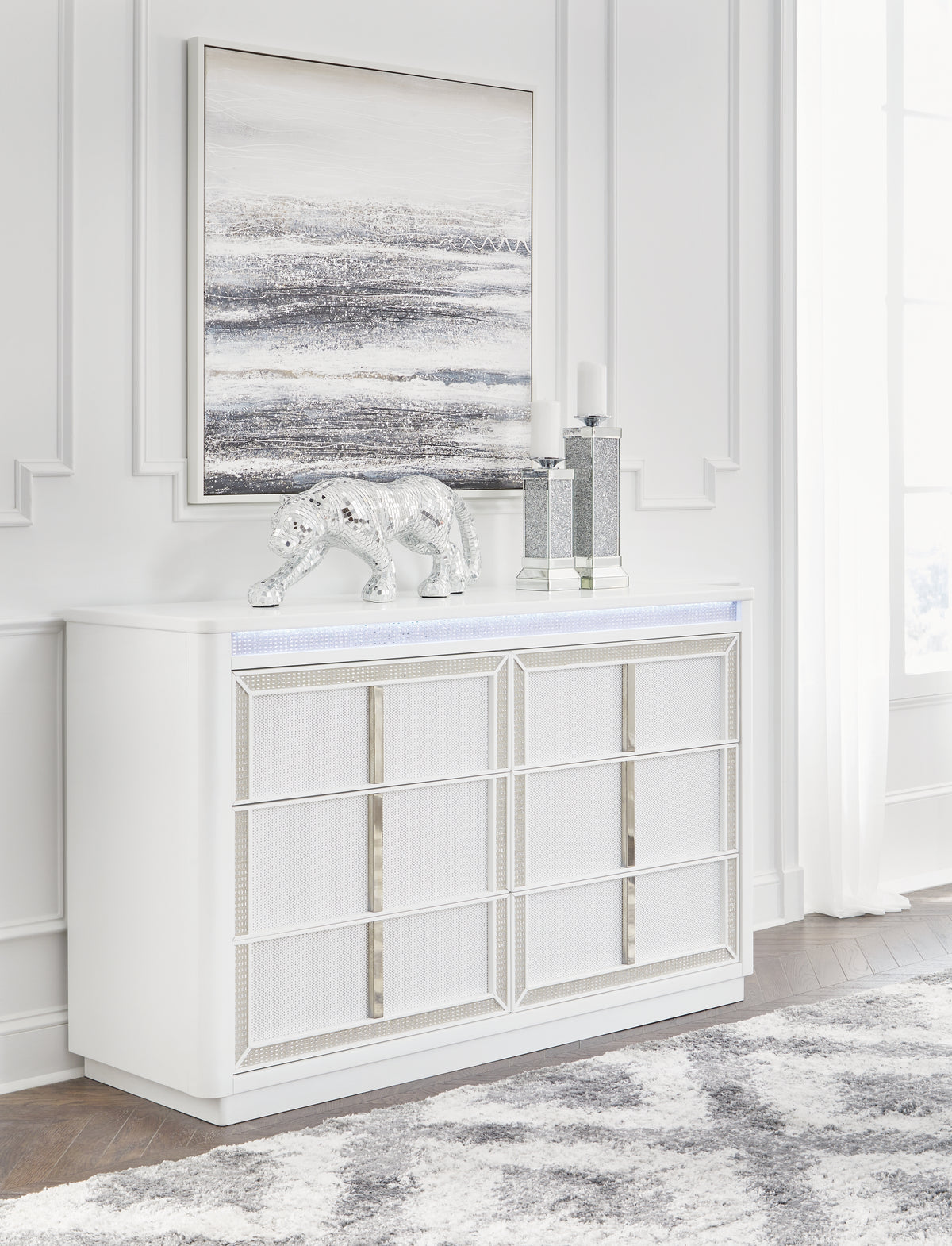 Best Deals Furniture - Ashley Furniture - Chalanna Dresser - Dresser / White - B822-31