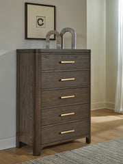Best Deals Furniture - Ashley Furniture - Radkin Chest of Drawers - Five Drawer Chest - PCB843-46