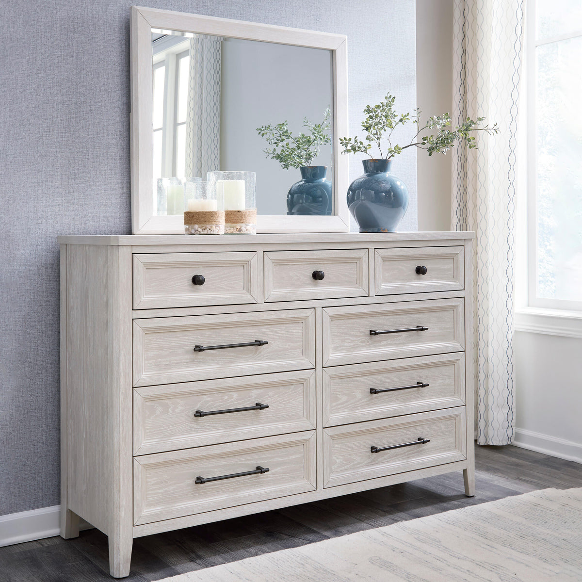 Best Deals Furniture - Ashley Furniture - Darbonton Dresser and Mirror - Dresser and Mirror - PCB853B1