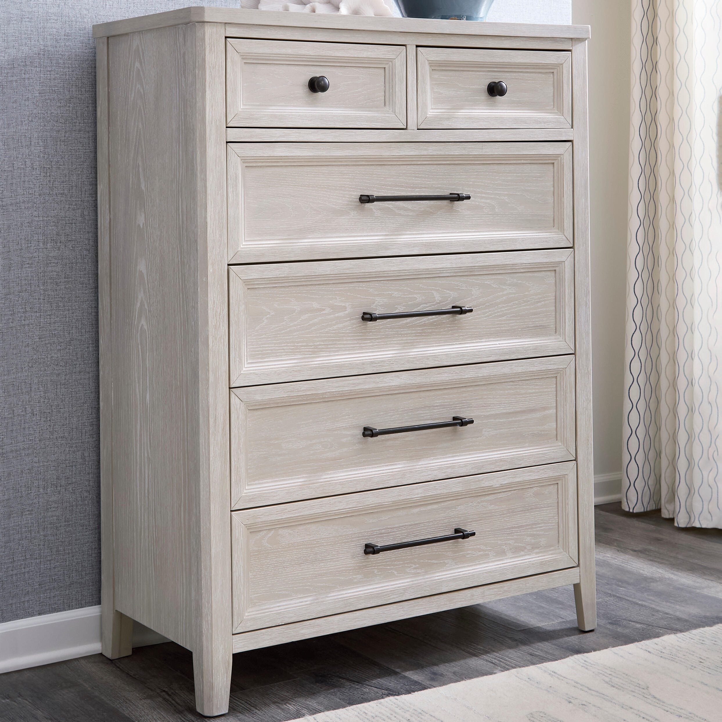 Best Deals Furniture - Ashley Furniture - Darbonton Chest of Drawers - Six Drawer Chest - PCB853-46