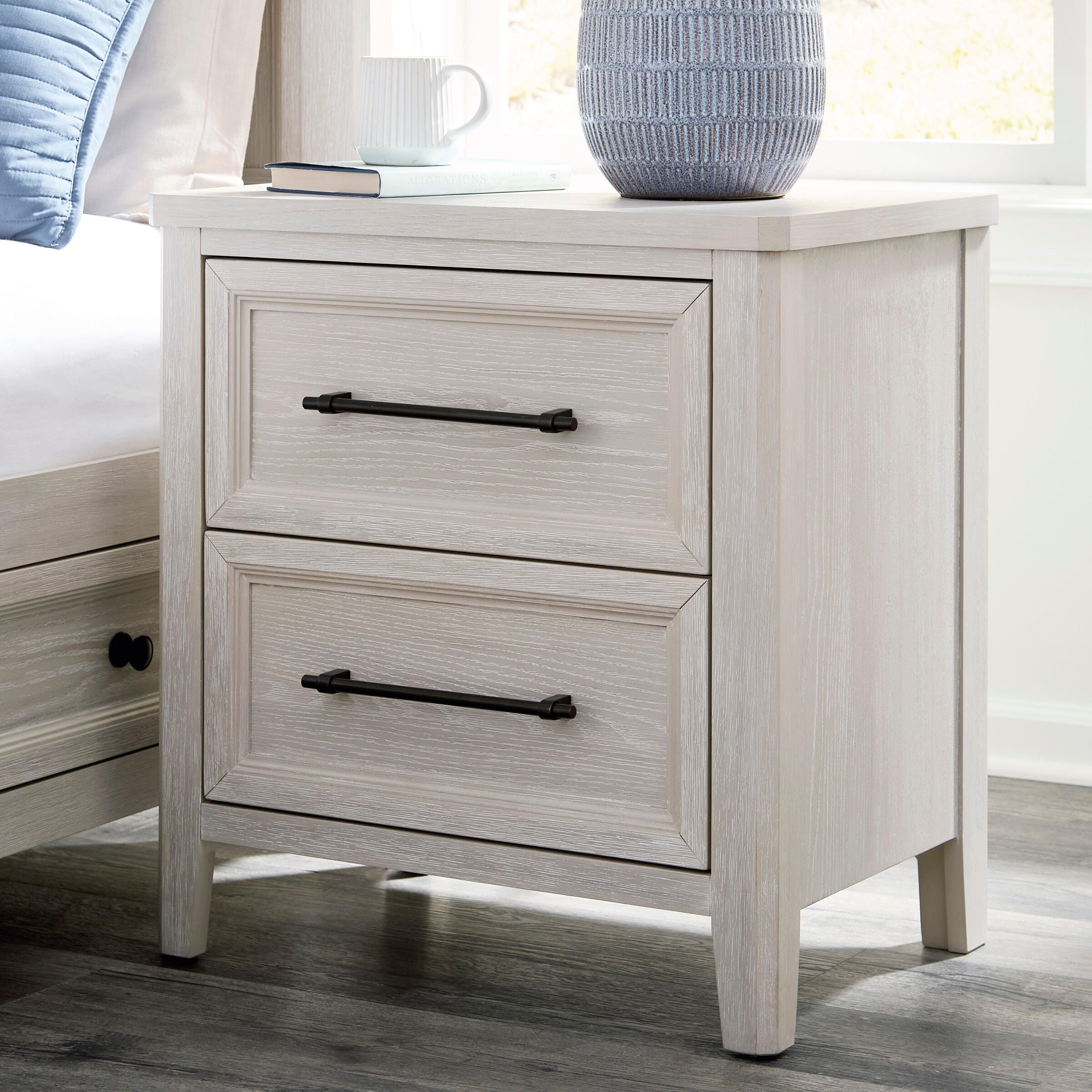 Best Deals Furniture - Ashley Furniture - Darbonton Nightstand - Two Drawer Night Stand - PCB853-92