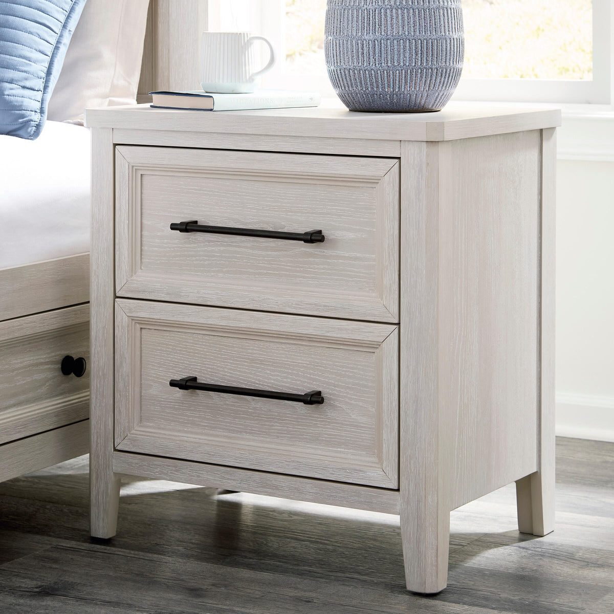 Best Deals Furniture - Ashley Furniture - Darbonton Nightstand - Two Drawer Night Stand - PCB853-92