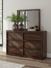 Best Deals Furniture - Ashley Furniture - Dilenno Dresser and Mirror - Dresser and Mirror / Dark Brown - PCB857B1