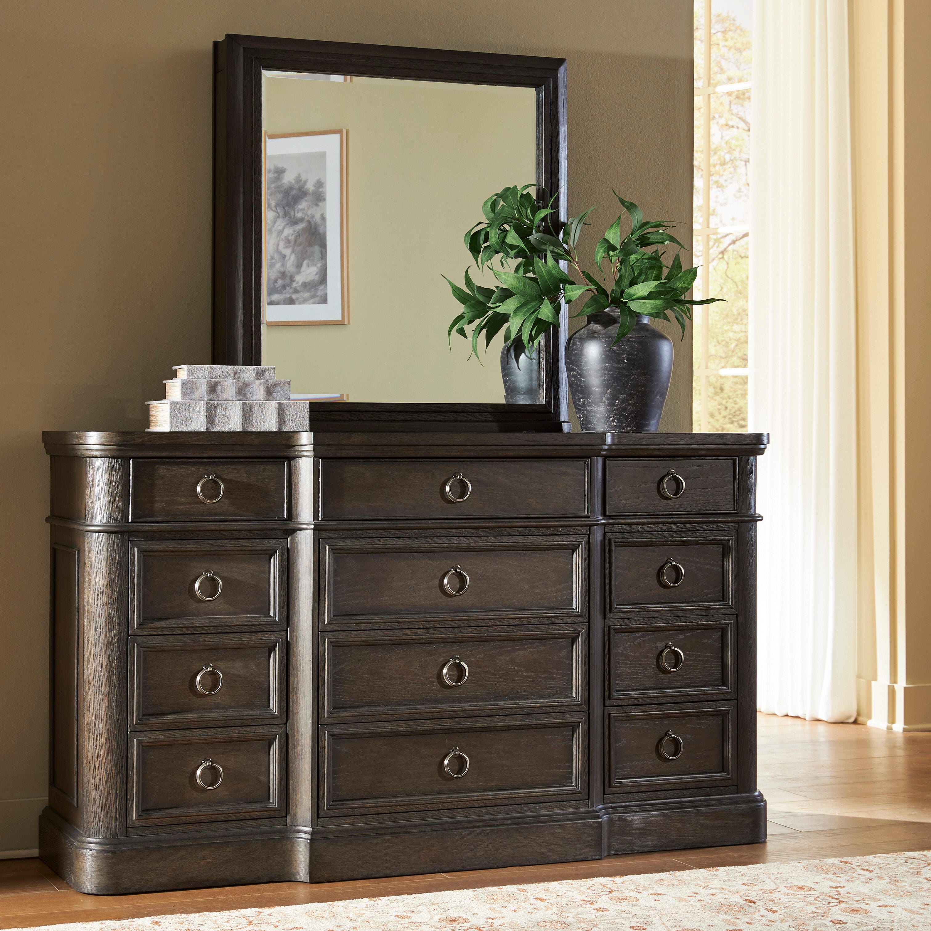 Best Deals Furniture - Ashley Furniture - Wickenger Dresser and Mirror - Dresser and Mirror - PCB889B1