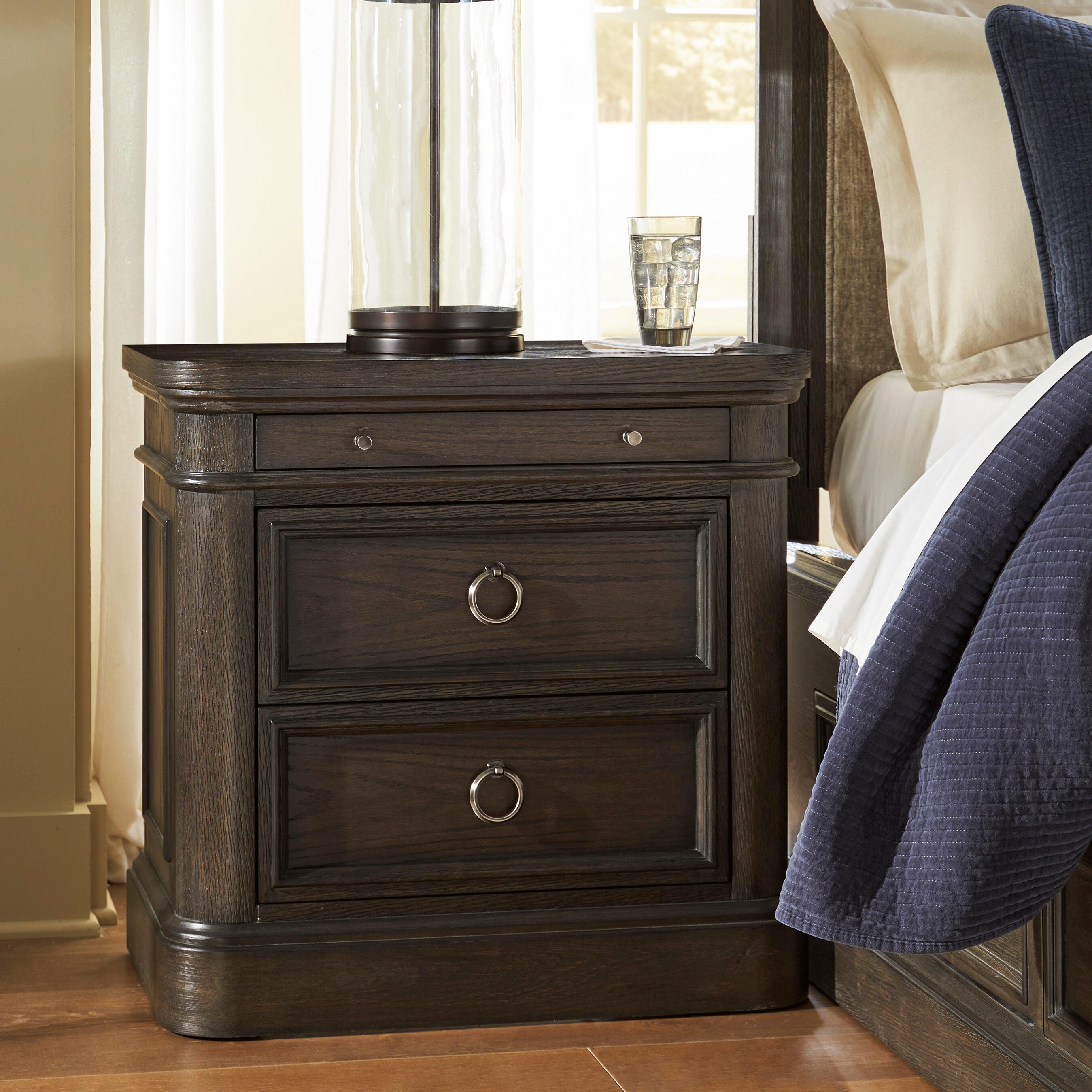 Best Deals Furniture - Ashley Furniture - Wickenger Nightstand - Two Drawer Night Stand - PCB889-92