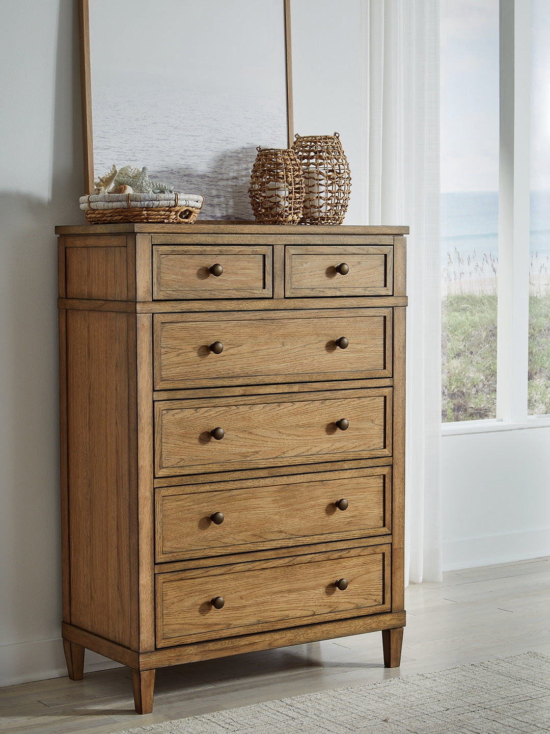 Best Deals Furniture - Ashley Furniture - Sharlance Chest of Drawers - Six Drawer Chest - B895-46